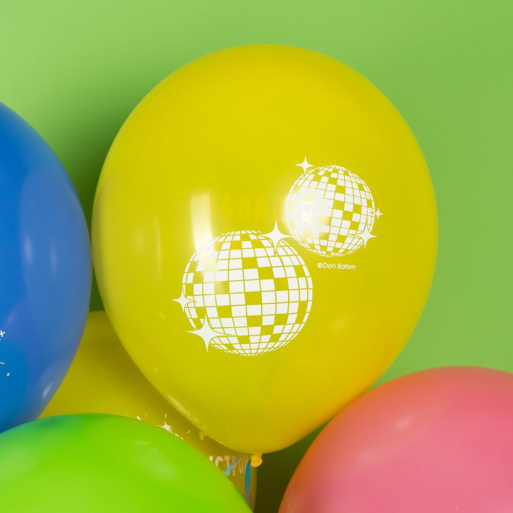 Шар (12''/30 см) Диско, Ассорти, пастель, 2 ст, 25 шт.