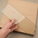 Стекло для шерфовки кожи 30x10 см