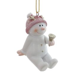 GAEM Фигурка декоративная подвесная "Снеговик", L2,5 W5 H5 см, 2в.