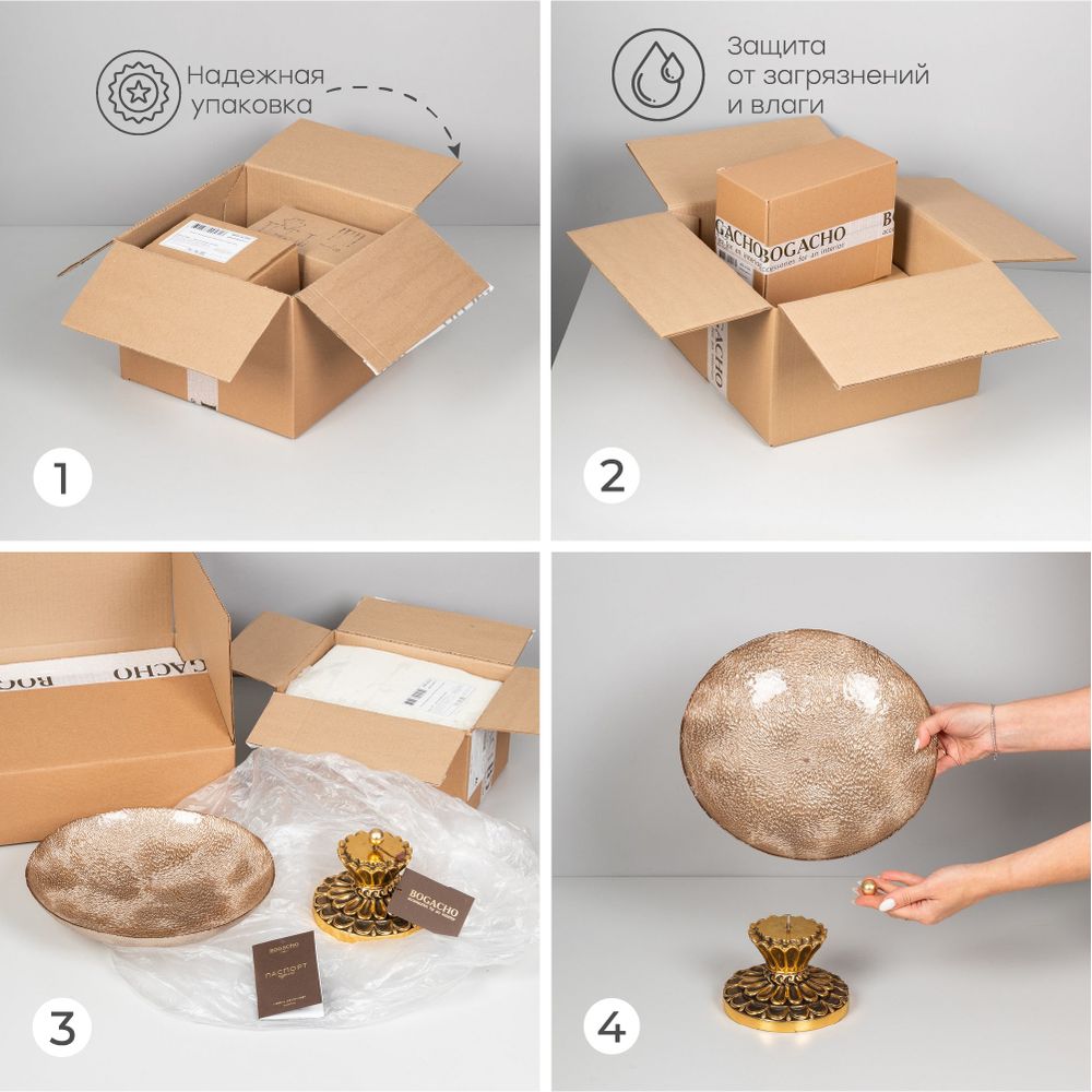 Фруктовница-конфетница Классика Бронза