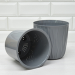 Горшок цветочный Desert 2,3л с дренажной вставкой (d157, h152мм) серый