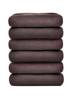 Носки высокие мужские, набор 3 пары, коричневый