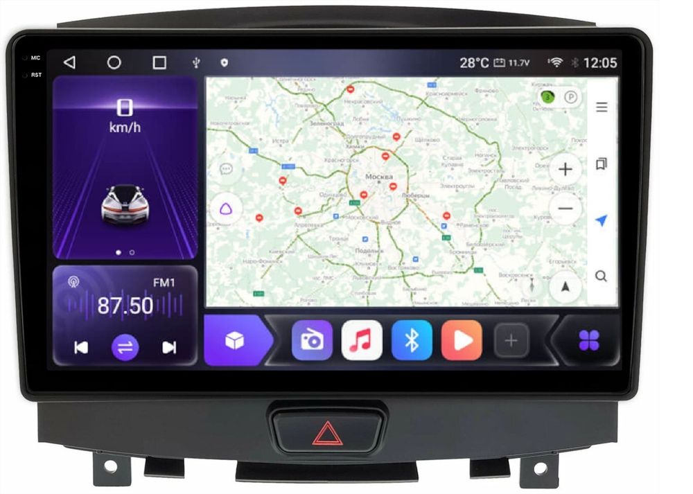 Магнитола для Infiniti EX25, EX37, QX50 2010-2017 - Carmedia KP-9250-FW QLed+2K, Android 12, TS10, CarPlay, 4G SIM-слот