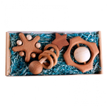 Набор погремушек и грызунков «Звездопад в подарочной коробке» Леснушки