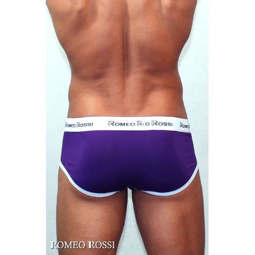 Мужские трусы брифы баклажановые Romeo Rossi RR366-5 Brief