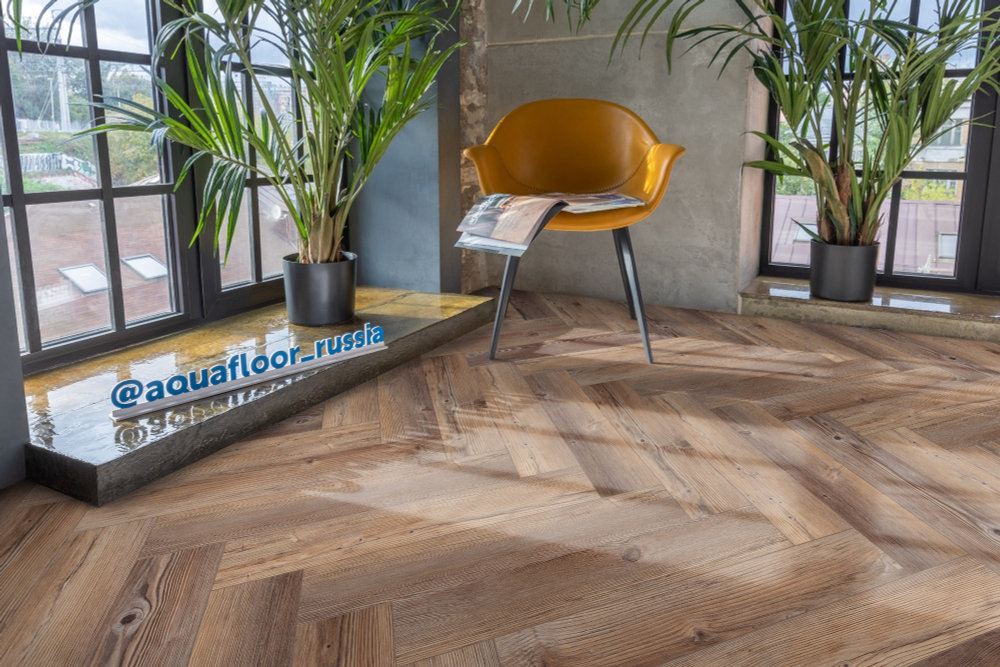 Кварц-виниловый ламинат Aquafloor Space Parquet Light AF4517PQL