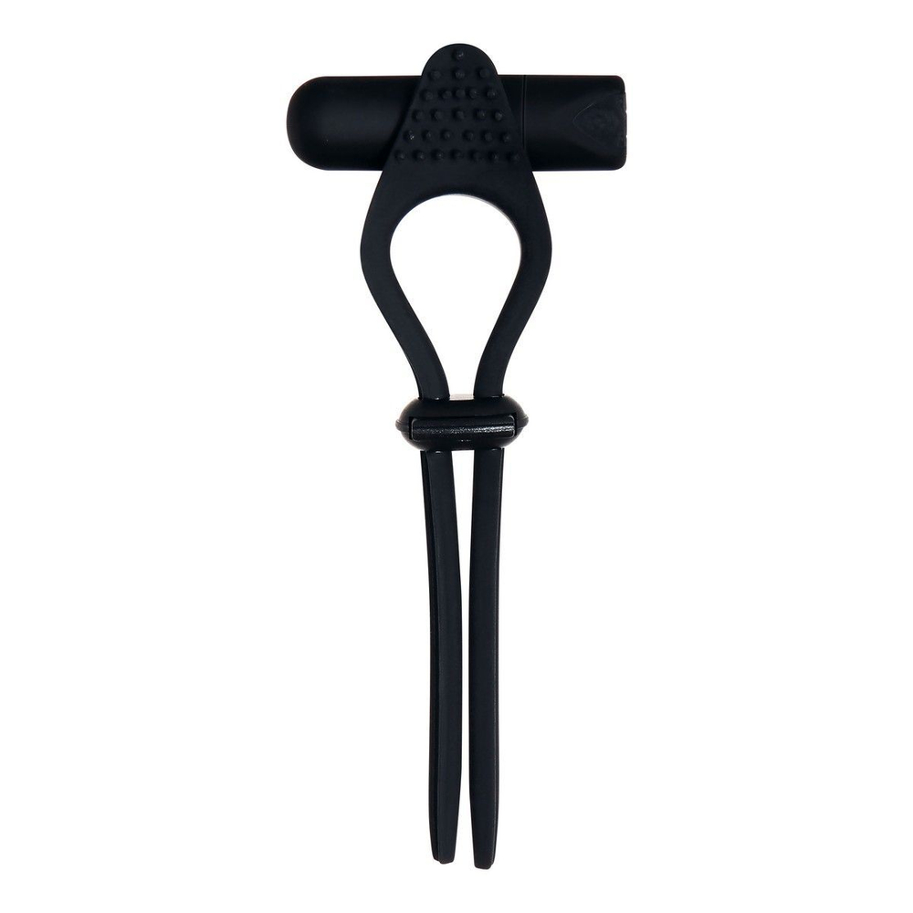 Эрекционное лассо Zero Tolerance Black Tie Affair с вибропулей