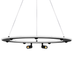 740467 Люстра DIVE LED 90W 4900LM G ЧЕРНЫЙ 3000-6000К