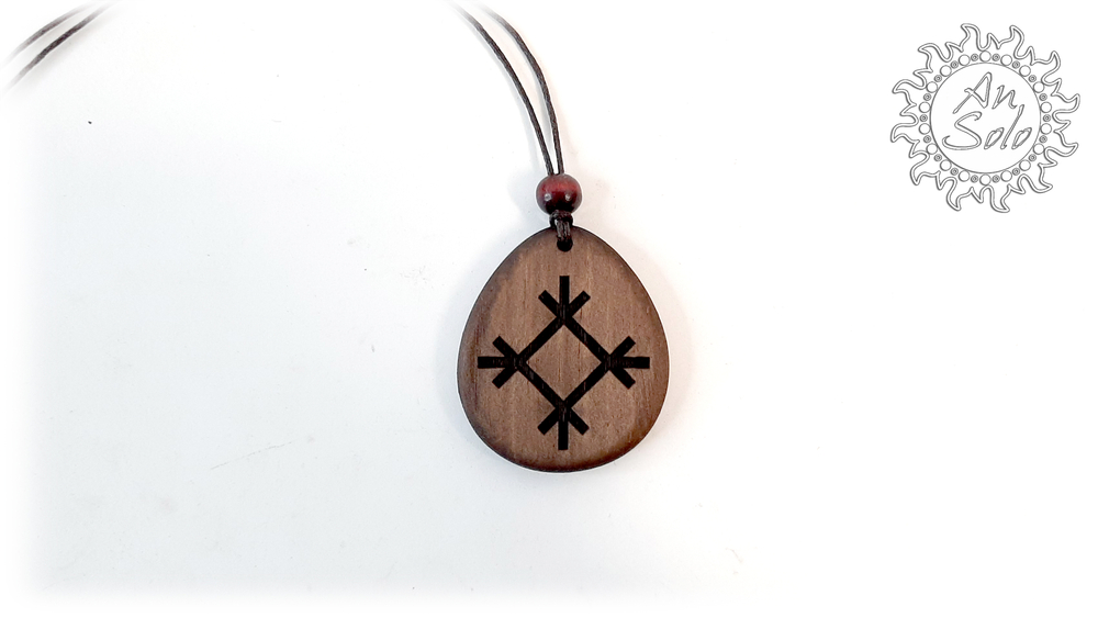 Оберег-капля "Целебник" из кедра