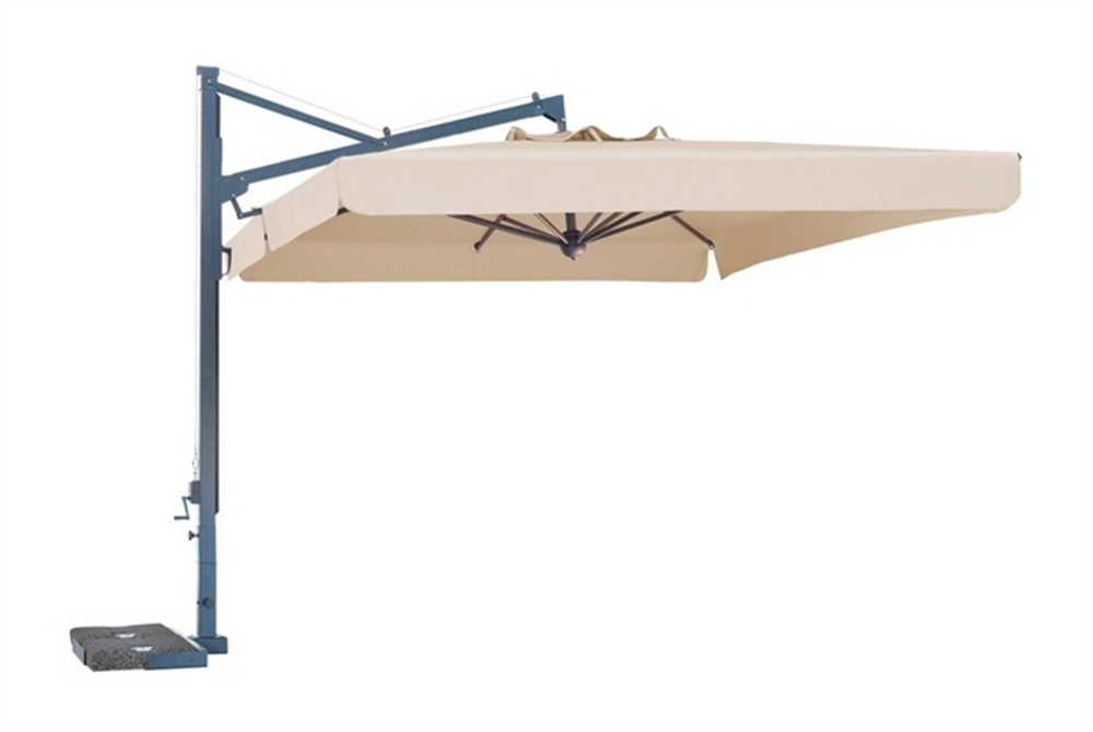 Зонт профессиональный 3х3 м Scolaro Galileo Dark, антрацит, слоновая кость