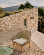 Кресло Olbia из искусственного ротанга и массива тика