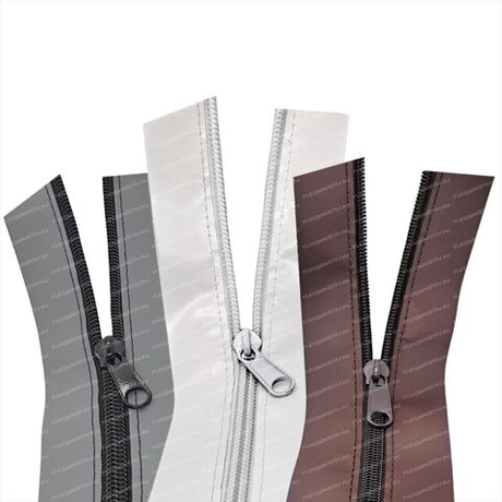 Молния в окантовке для мягких окон