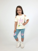 02-124-7 Комплект для девочки (джемпер+ лосины)