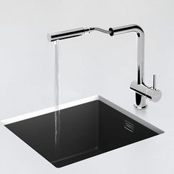 Смеситель SCHOCK Epos-D, выдвижной излив хром