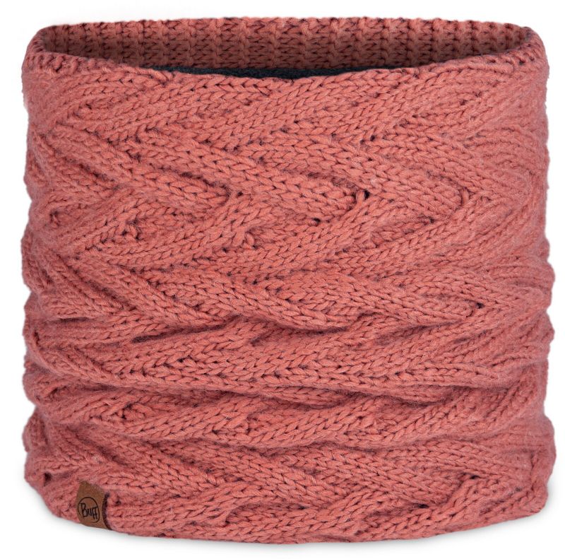 Вязаный шарф-труба с флисом Buff Knitted & Fleece Neckwarmer Caryn Crimson Фото 2