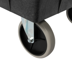 OPT-607S Тележка пластиковая, 2 полки