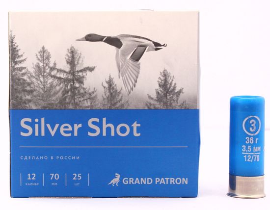 Патроны "Главпатрон" 12/70 №3 36 гр. цена за пачку (25 шт) заказ делается в пачках