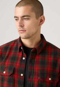 Рубашка мужская LEVI'S JACKSON WORKER CALVIN PLAID RHYTHMIC RED