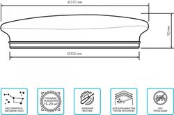 Накладной светильник Gauss Basic Space Stone НПС 995438224
