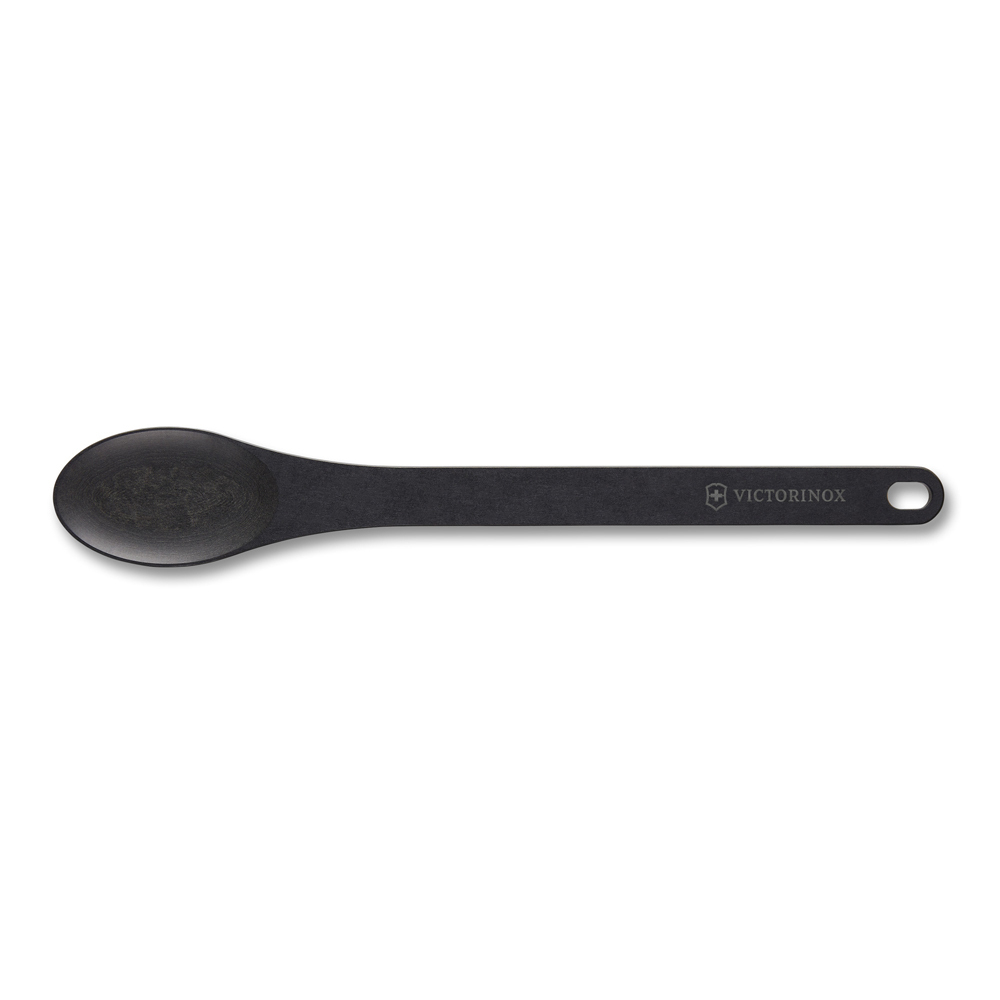 Брендовая элегантная швейцарская ложка чёрная (330x52 мм) Kitchen Utensils VICTORINOX 7.6201.3