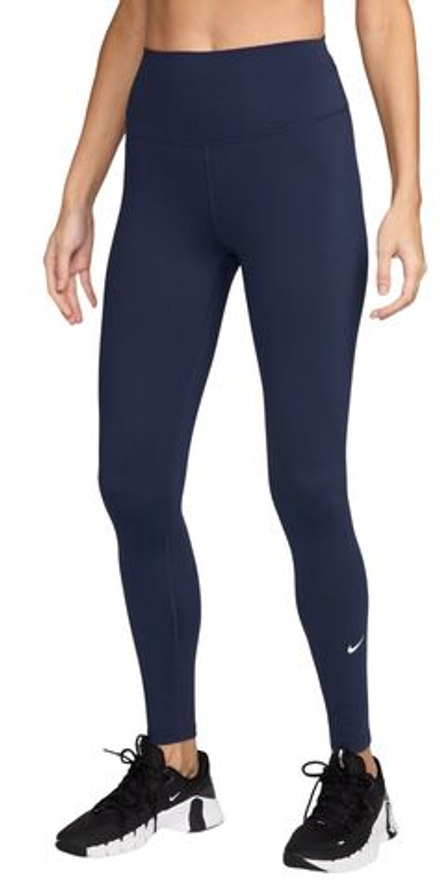 Леггинсы Nike One High Waist Full Length - midnight navy/white