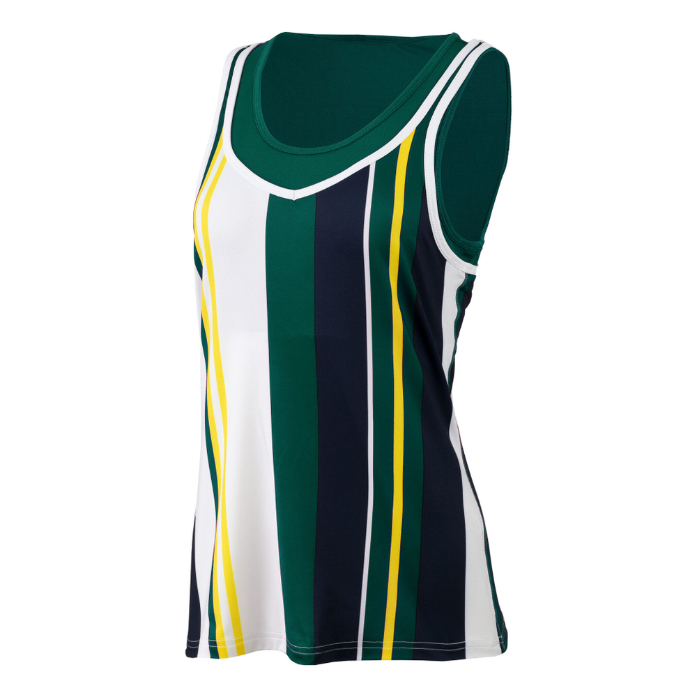 Женская теннисная майка Fila Emma 2 In 1 Tank Top Women - White, Dark Green
