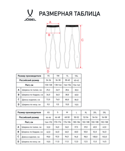 Тайтсы компрессионные теплые JOGEL PerFormDRY Baselayer Warm Tights, темно-синий