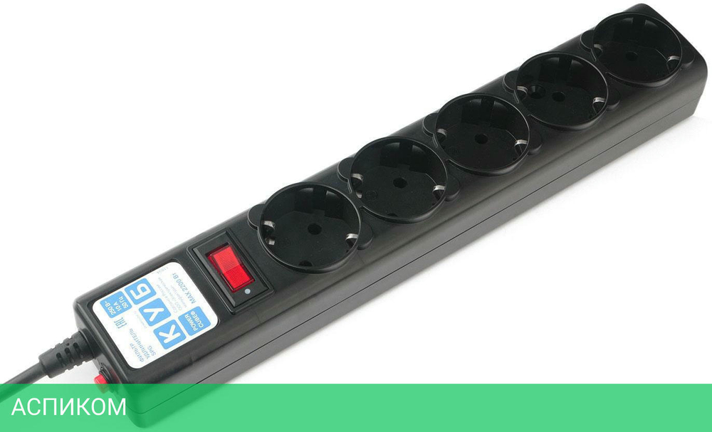 Удлинитель Power Cube SPG5-7M черный
