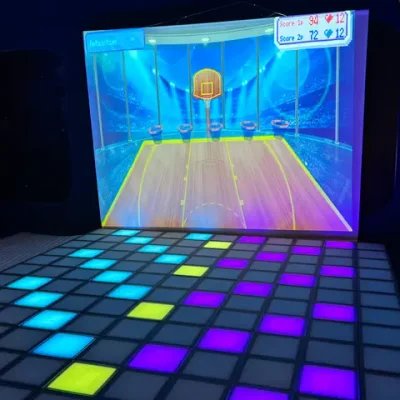 Интерактивный светодиодный пол с проектором «Арена Pixel Battle Plus» 187 шт