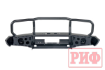 Бампер передний Toyota Land Cruiser 76/78/79 2007+ c доп. фарами и защитной дугой, под штатную лебедку РИФ