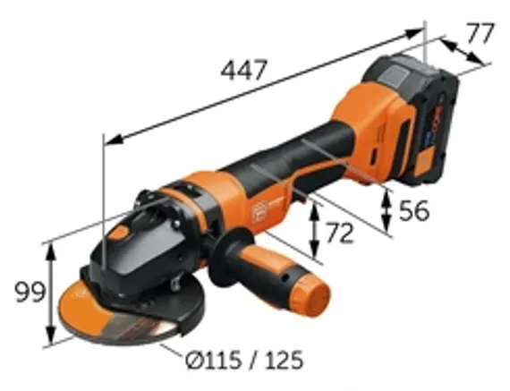 Лепестковый торцевой круг Karnasch Ø75 мм, Р60, CERAMIC FLEX-ELAST MINI, артикул 12.1060.075.060