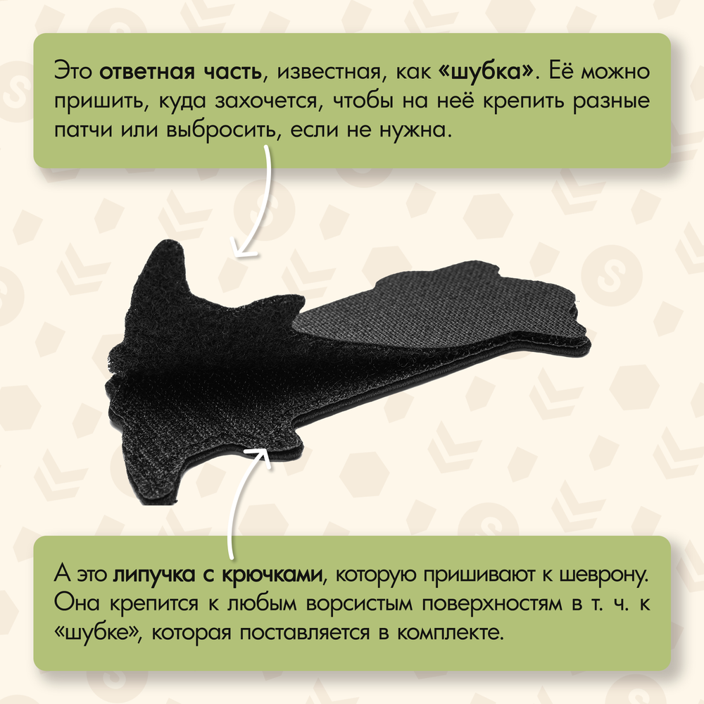 Нашивка на одежду, патч, шеврон на липучке "Чертила" 10,3х5,1 см