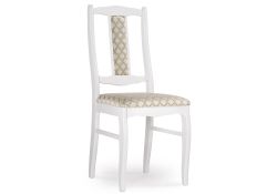 Деревянный стул Киприан белый / бежевый