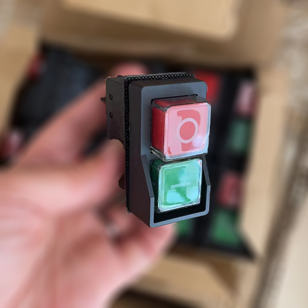 Кнопка электромагнитная сдвоенная "ПУСК-СТОП" YH02-A