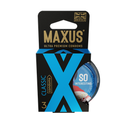 Презервативы в пластиковом кейсе классические MAXUS Classic №3