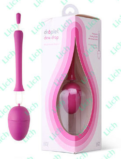 Розовое виброяйцо Dew Drop, 5.7 см
