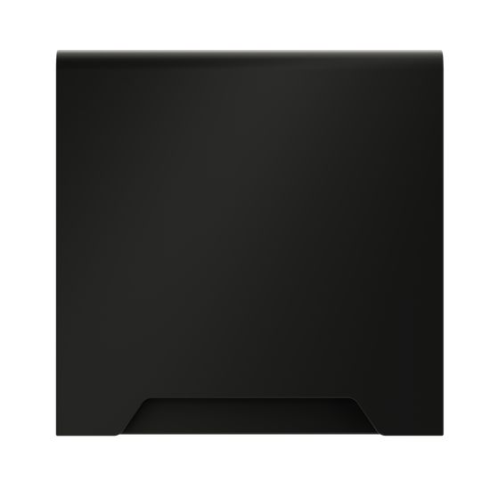 Накладка для розетки с заземлением, защитными шторками и крышкой, S70 (черный матовый)