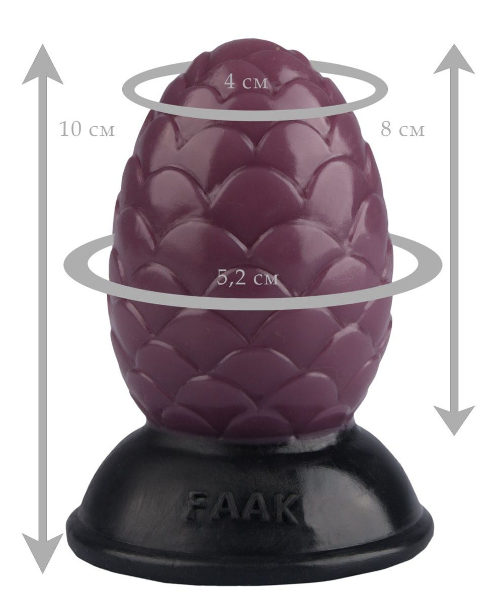 Коричневая анальная втулка-шишка - 10 см. (Цвет: коричневый)