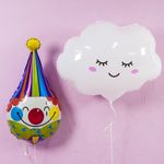 Шар (27"/69 см) Фигура, Облако, Белый 1 шт.