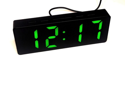 Часы LED Gaosiio DS-3806L зеленое свечение