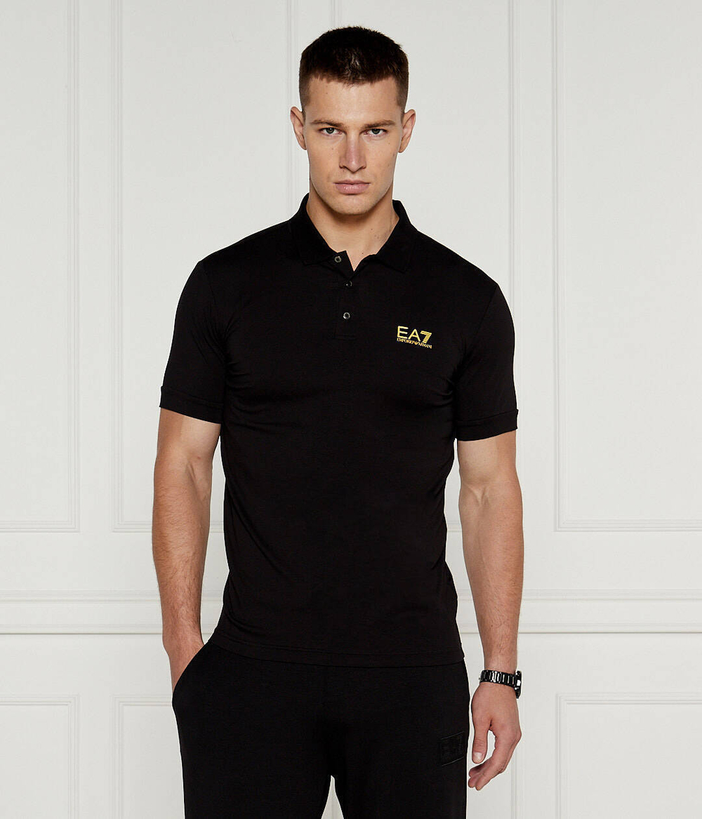 Поло EA7 - черный(8NPF04 PJM5Z)