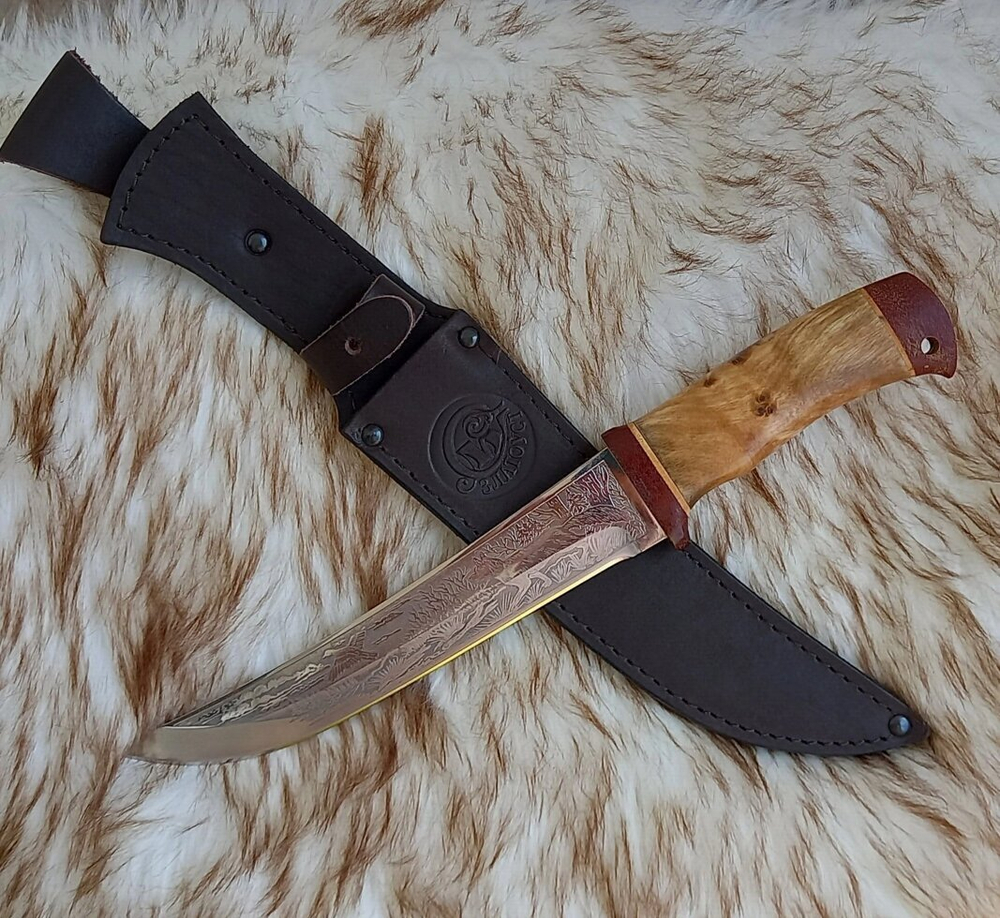 Нож туристический НС-13 Волк 1 (40Х10С2М) гравировка (Златоуст)