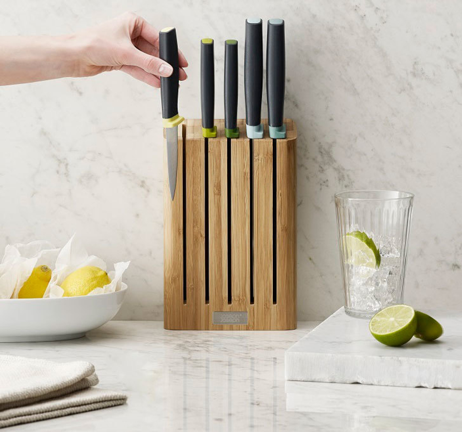 Набор ножей Elevate™ Knives Bamboo в подставке из бамбука, Joseph Joseph