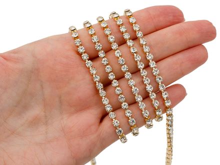 Стразовая цепь Кристалл 3,5мм