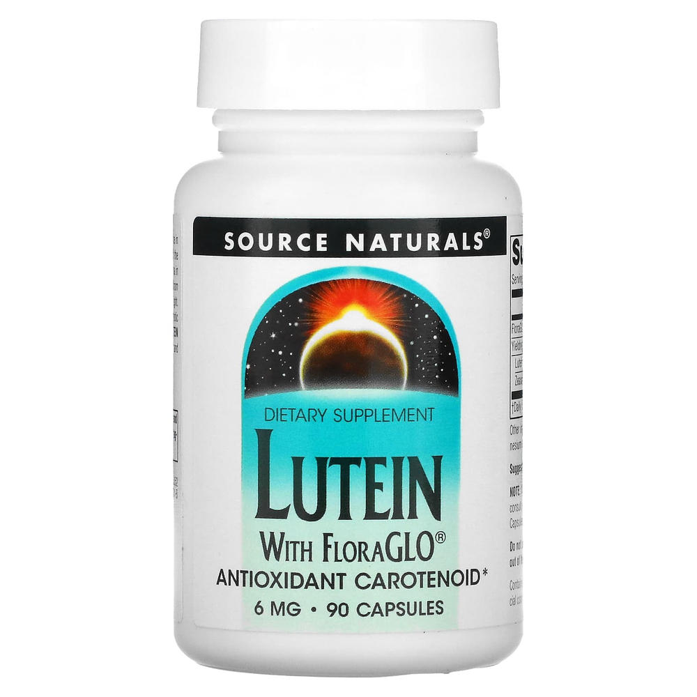 Source Naturals, лютеин, 90 капсул