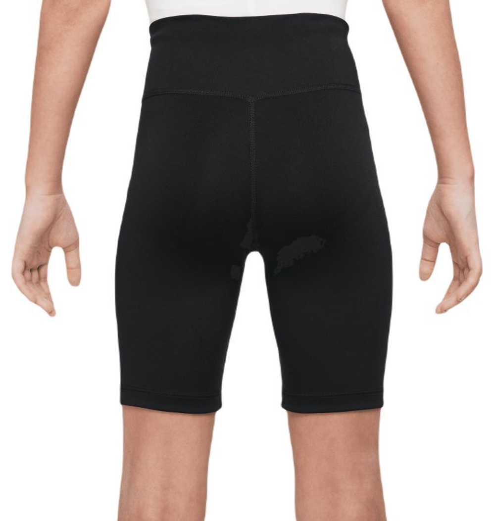 Шорты для девочки теннисные Nike Dri-Fit One Bike Shorts - черный