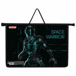 Папка на молнии с ручками ПИФАГОР А4, 1 отделение, пластик, ручки-шнурок, "Space warrior", 270866