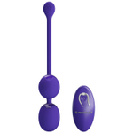 Фиолетовые вагинальные виброшарики Willie-Youth с пультом ДУ (Цвет: фиолетовый)