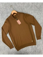 Лонгслив мужской, Поло с длинным рукавом