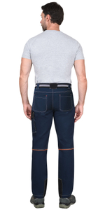 Костюм СИРИУС-ШАТЛ-РОСС куртка, брюки, синий с черным, 80% х/б, пл. 260 г/кв.м